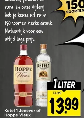 Aanbieding: Ketel 1 Jenever of Hoppe Vieux