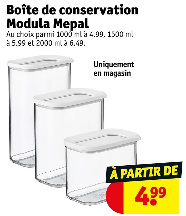 Offre: Boîte de conservation Modula Mepal