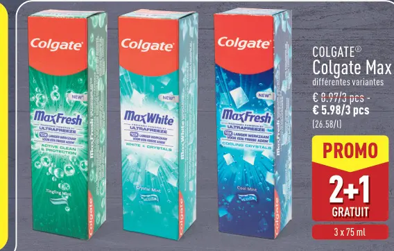 Offre: Colgate Max
