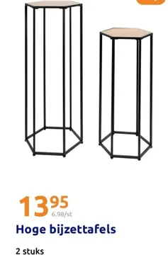 Aanbieding: Hoge bijzettafels