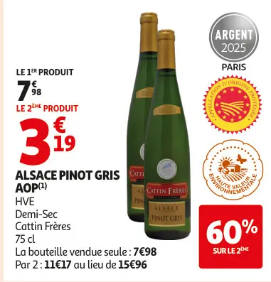 Promotie: Alsace pinot gris