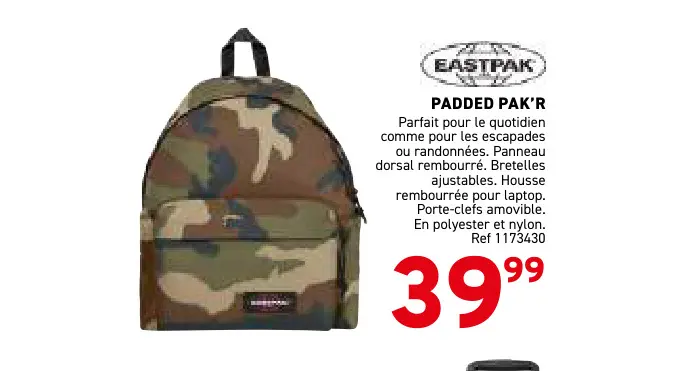 Offre: Padded pak'r
