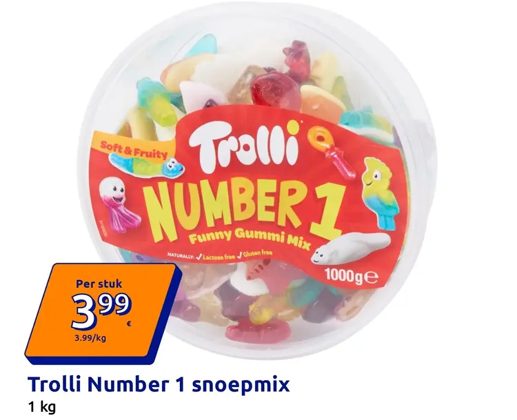 Aanbieding: Trolli Number 1 snoepmix