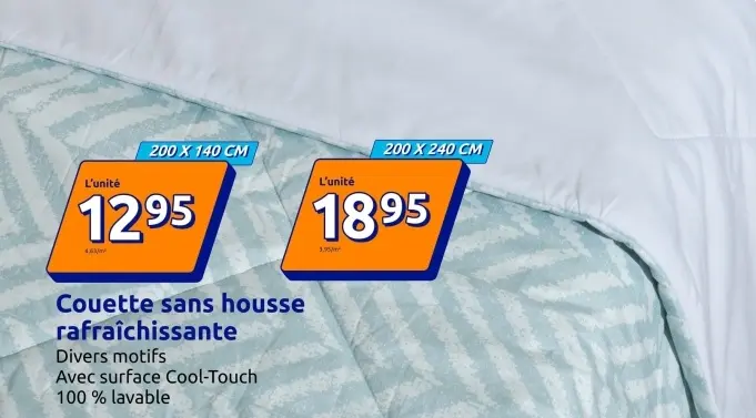 Offre: Couette sans housse rafraîchissante