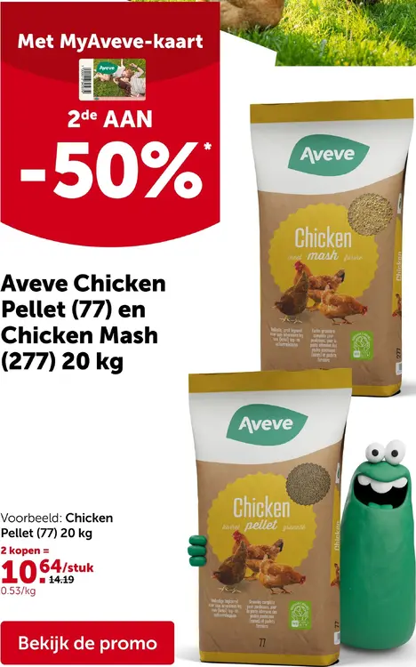 Promotie: Chicken Pellet (77) en Chicken Mash (277)