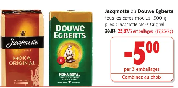 Offre: Cafés moulus
