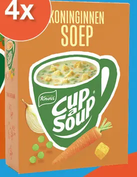 Aanbieding: 4 pakken Unox Cup a Soup Koninginnensoep 3x18 GR