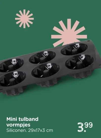 Aanbieding: Mini tulband vormpjes