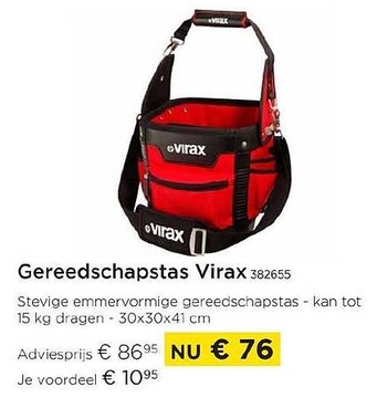 Aanbieding: Gereedschapstas Virax 382655