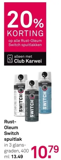 Aanbieding: Rust-Oleum Switch spuitlak