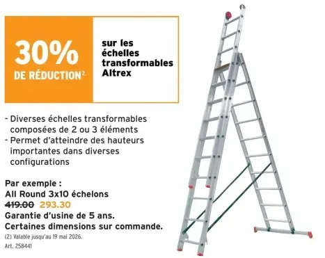 Offre: All Round 3x10 échelons