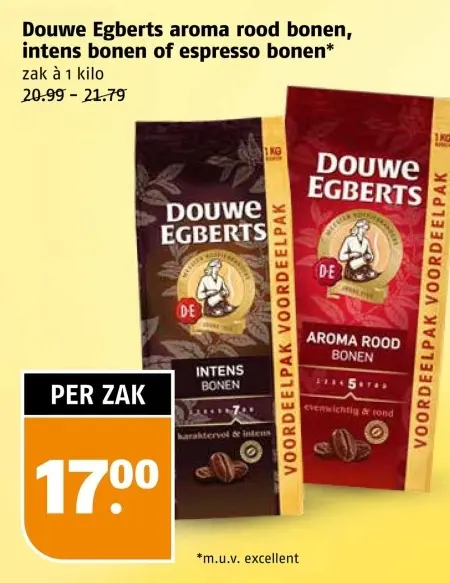 Aanbieding: Aroma rood bonen, intens bonen of espresso bonen