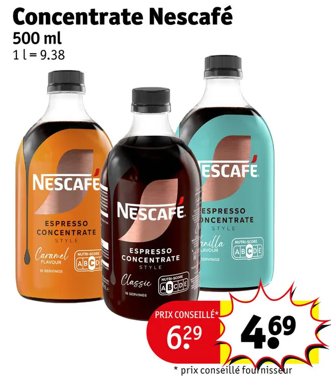 Offre: Concentrate Nescafé