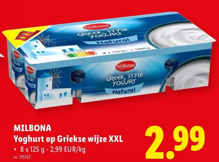 Promotie: Yoghurt op Griekse wijze XXL