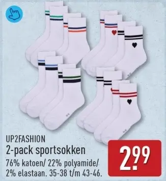 Aanbieding: 2-pack sportsokken
