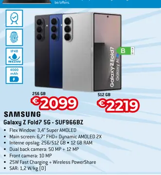 Aanbieding: Galaxy Z Fold7 5G - SUF966BZ