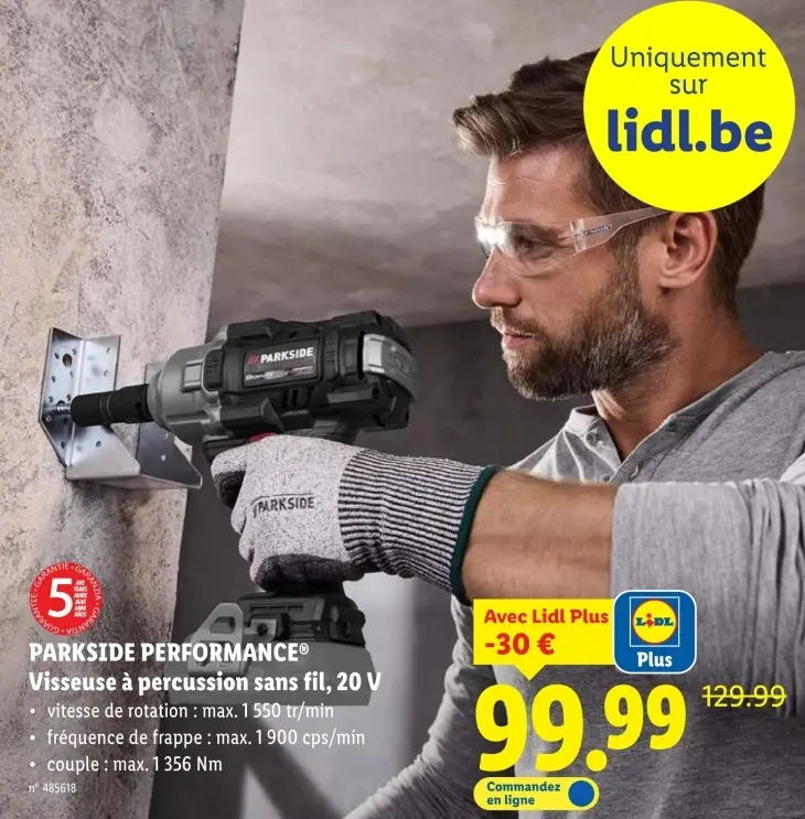 Offre: Visseuse à percussion sans fil