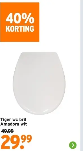 Aanbieding: wc bril Amadora wit