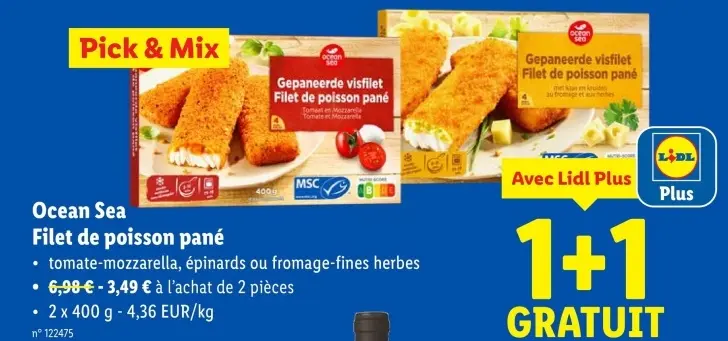 Offre: Filet de poisson pané