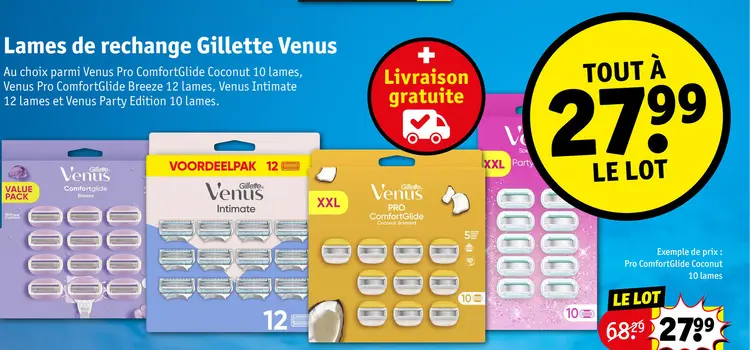 Offre: Lames de rechange Gillette Venus