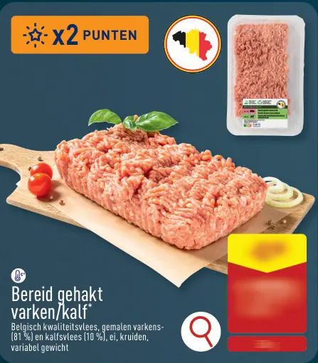 Promotie: Bereid gehakt varken/kalf