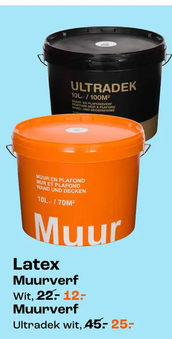 Aanbieding: Latex Muurverf Wit