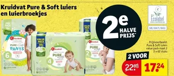 Aanbieding: Kruidvat Pure & Soft luiers en luierbroekjes