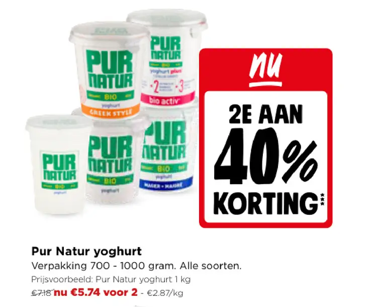 Promotie: Yoghurt