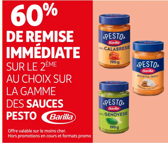 Offre: Barilla Pesto Sauces