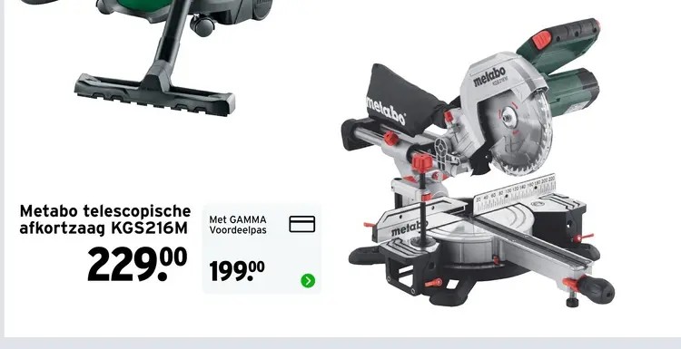 Aanbieding: telescopische afkortzaag KGS216M