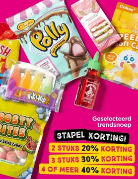 Aanbieding: Geselecteerd trendsnoep