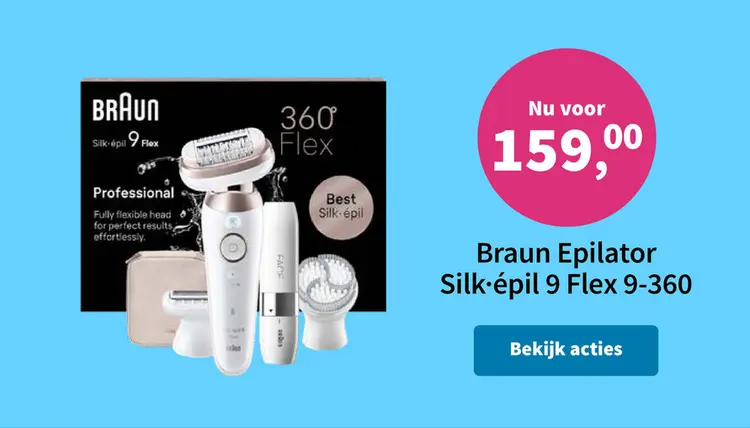 Promotie: Epilator Silk-épil 9 Flex 9-360