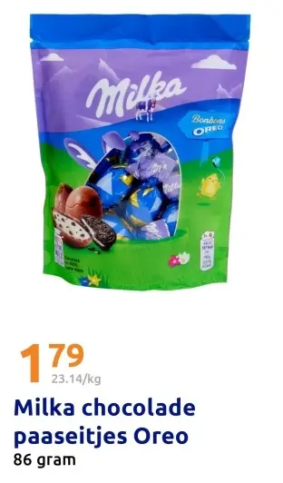 Aanbieding: Milka chocolade paaseitjes Oreo