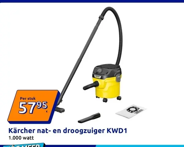 Promotie: Kärcher nat- en droogzuiger KWD1