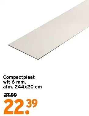 Aanbieding: Compactplaat wit