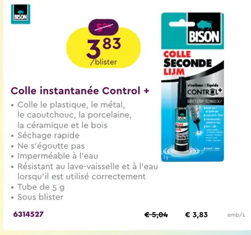 Offre: Colle instantanée Control +
