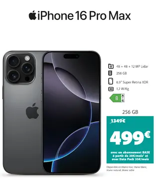 Offre: Iphone 16 Pro Max
