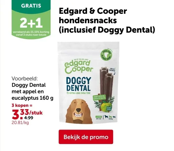 Promotie: Edgard & Cooper hondensnacks