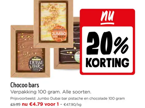 Promotie: Chocoo bars