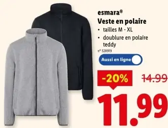 Offre: Veste en polaire