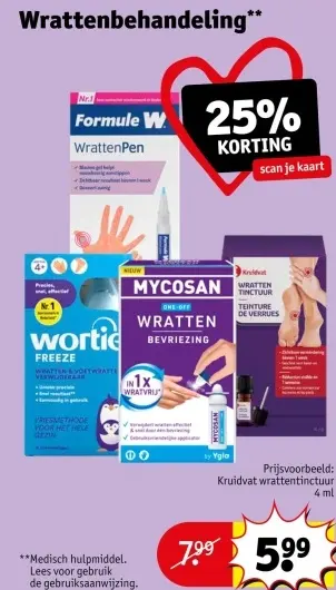 Aanbieding: Wrattenbehandeling
