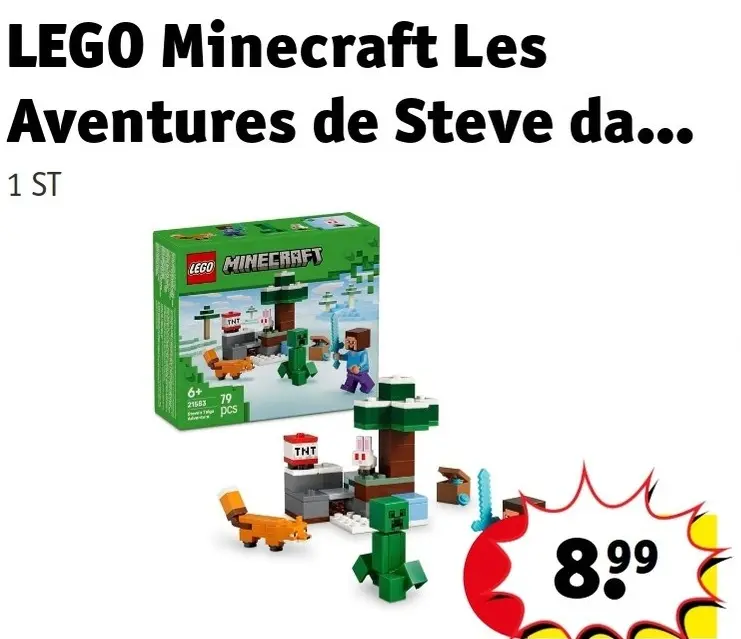 Offre: Minecraft Les Aventures de Steve