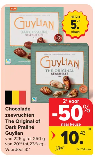 Promotie: Chocolade zeevruchten The Original of Dark Praliné