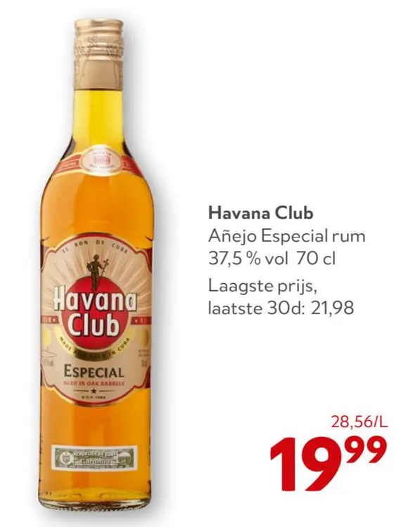 Promotie: Havana Club Añejo Especial rum