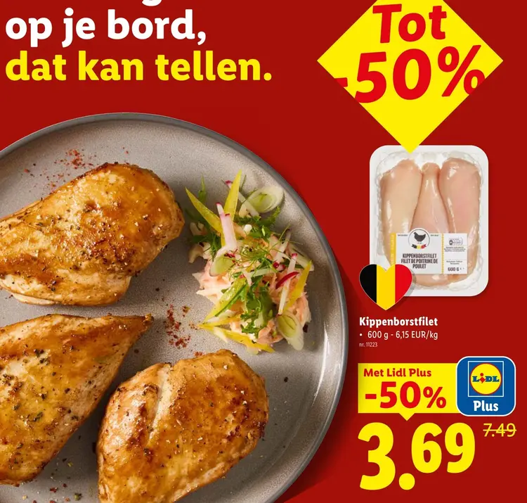 Promotie: Kippenborstfilet