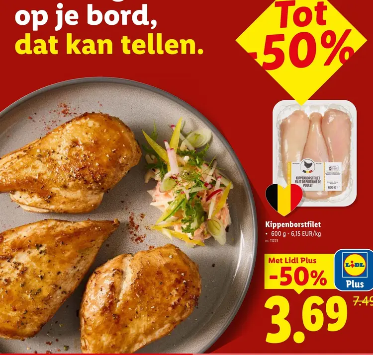 Promotie: Kippenborstfilet