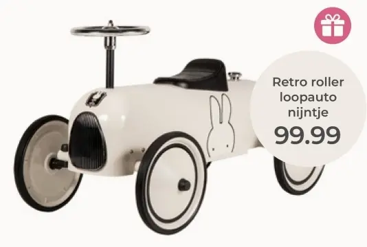 Aanbieding: Retro roller loopauto nijntje