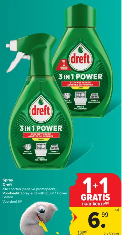 Promotie: Spray Dreft