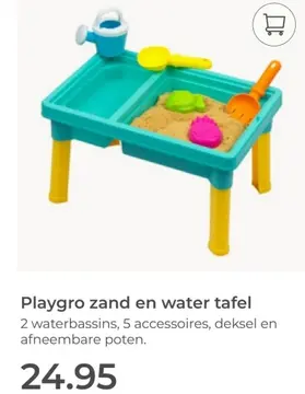 Aanbieding: Playgro zand en water tafel