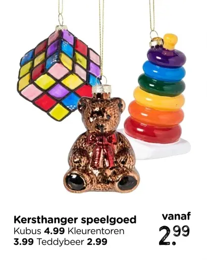 Aanbieding: Kersthanger speelgoed